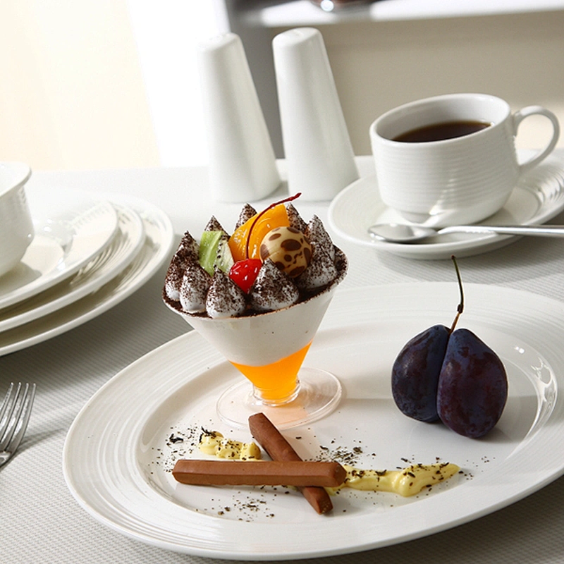 Modern Design Ceramic Dinner Plates Porcelain Dessert Plates Restaurant Plates