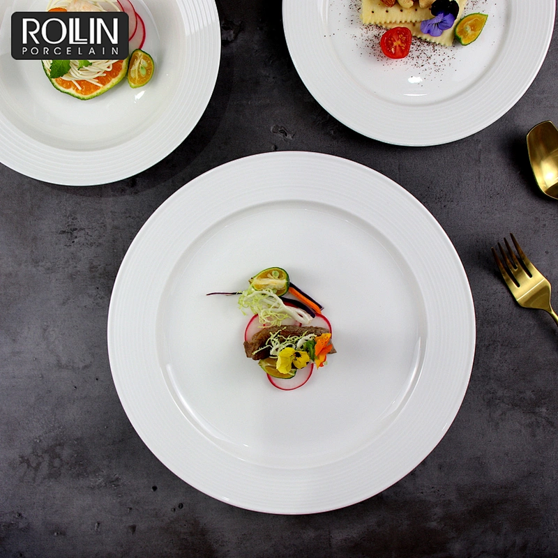 Classic Round Dinner Plate Side Plates for Hotel and Restaurant