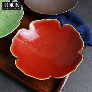 Glaze Plate Decal Porcelain Plates Korean Plates