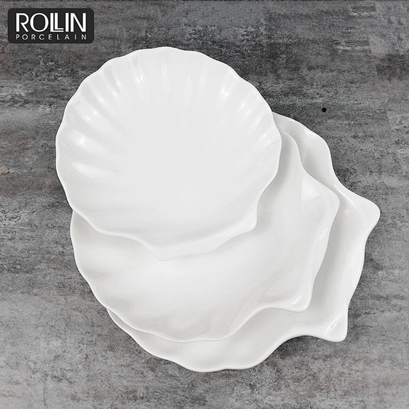 Restaurant tableware bulk dinner plates dinnerware set ceramic porcelain dinner plate sets