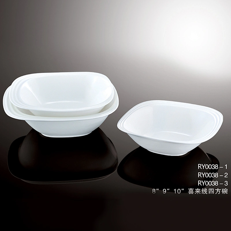 Wholesale high quality Salad Bowls  white ceramic soup bowl for Restaurants