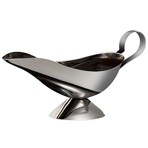 Western Restaurant Usage Stainless Steel Gravy Sauce Boat Serving Jug Thermal Sauce Container