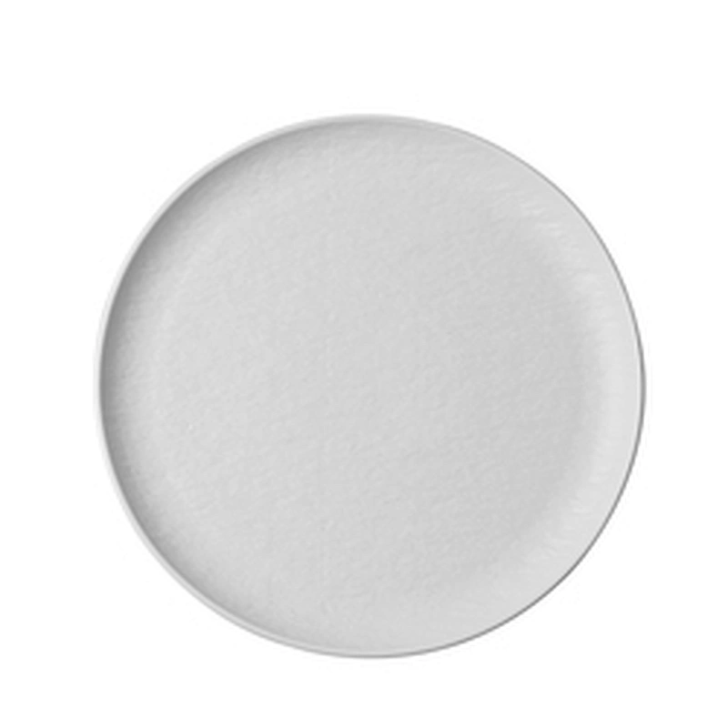 Modern Design Porcelain Dinner Plate Matte White Plate Elegant Dining Plates for Hotels