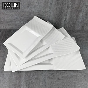 Rectangular Dessert Boat Shape Restaurant Plate