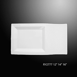 Rectangular Dessert Boat Shape Restaurant Plate