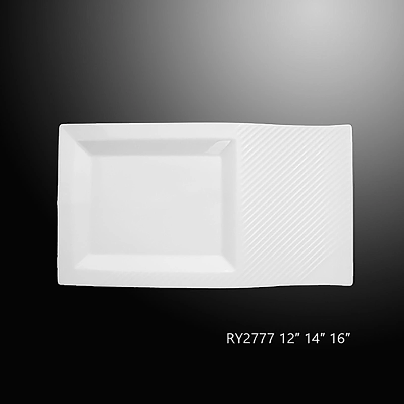 Rectangular Dessert Boat Shape Restaurant Plate