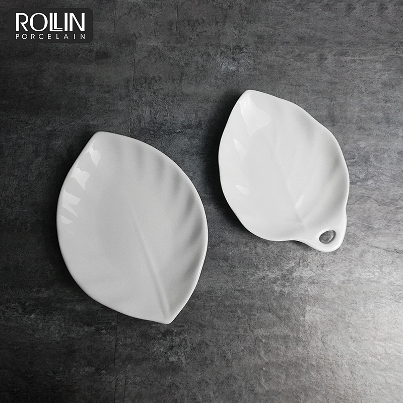 wholesale white porcelain dessert dish sauce dish factory supply directly