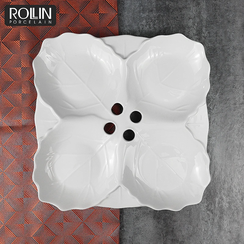 wedding banquet plates  porcelain plate divide plates 4 in 1 tray