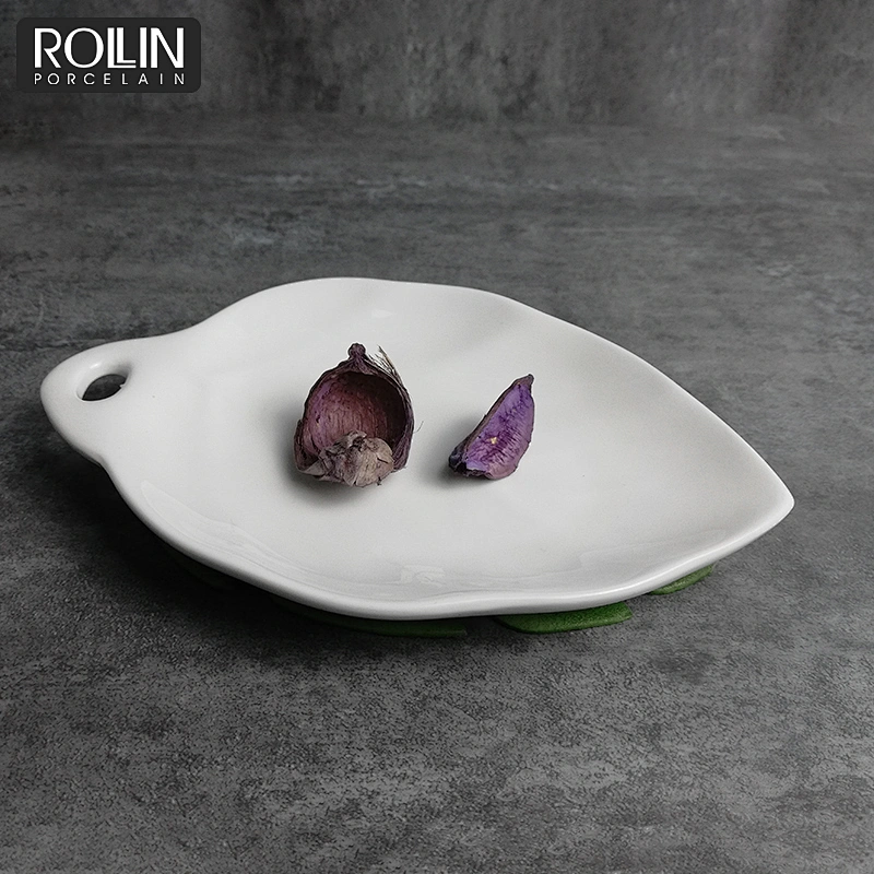 wholesale white porcelain dessert dish sauce dish factory supply directly