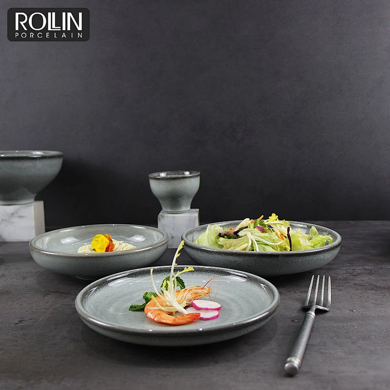 Factory direct wholesale Ceramic Plates Salad Plates Deep Plates for Hotel and Restaurant