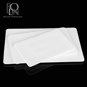 new design flat buffet plate sushi bread crokery plate special rectangle buffet plate