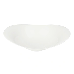 Wholesale 475ml 750ml 1000ml Egg-Shaped Ceramic Porcelain Fruit Soup Mixing Salad Cereal Ceramic Bowl