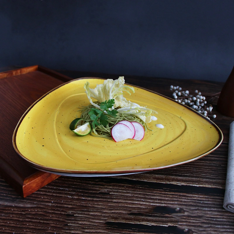 Best Selling Glazed Tableware Dishes Ceramic Restaurant Hotel Use Western Porcelain Dinner Plates