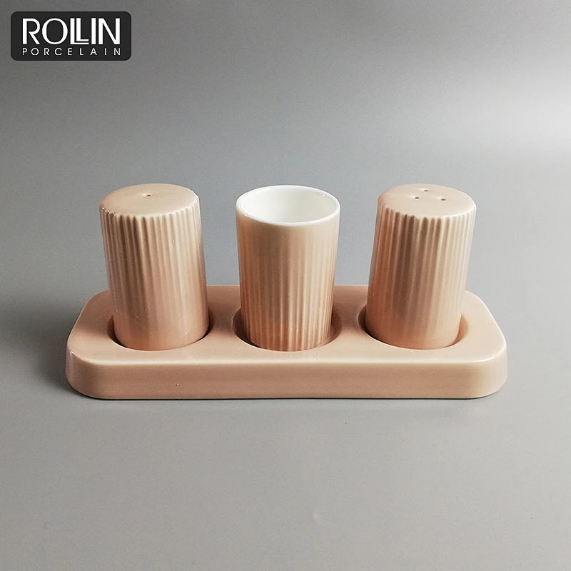 High Quality Tableware  Bone China  Pink Glazed Dinnerware for Restaurants &Hotels