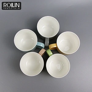 Modern Design Coffee Cup Customized Logo Colorful Cups  for Hotel & Restaurant & Shops