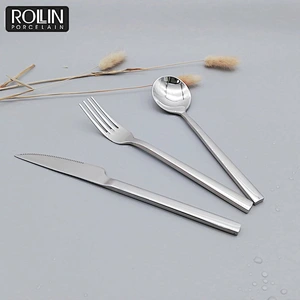 Narrow Table Knife Fork and Spoon Cutlery for Hotel and Restaurant