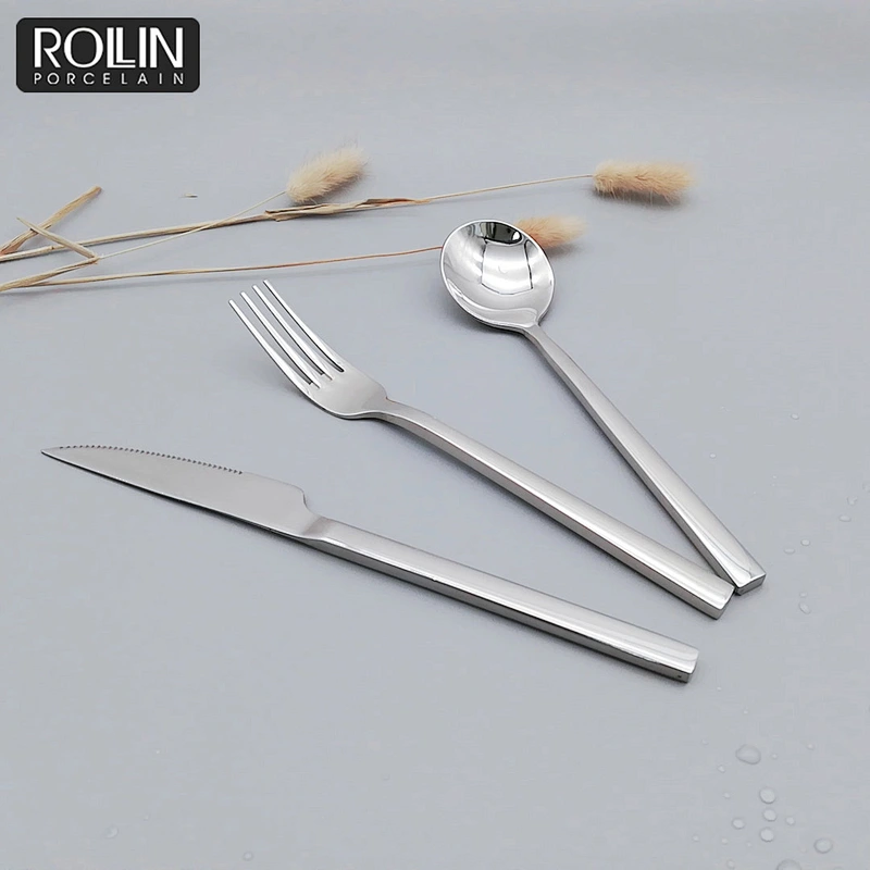 Narrow Table Knife Fork and Spoon Cutlery for Hotel and Restaurant