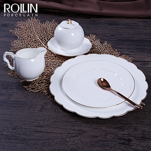 New Design Fine Bone China Plates Tableware for Hotel and Restaurant