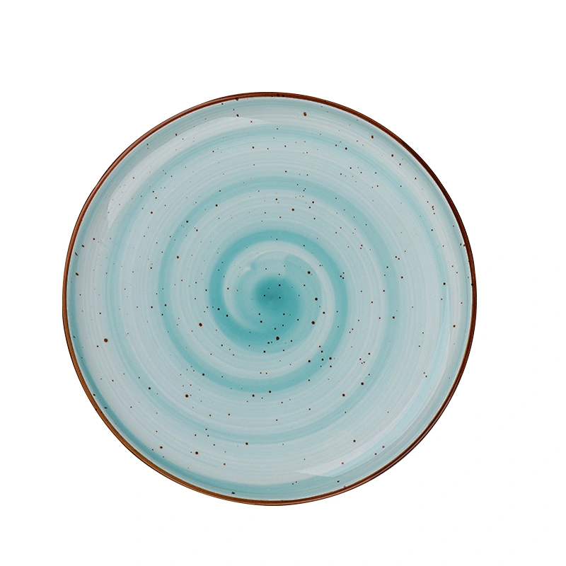 New Design Solid Color Spotted Tablewares Party Supplies Porcelain Charger Ceramic Plates