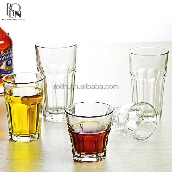 Factory Direct Wholesale Durable Glass Tea Cup Mugs Drinking Glass Measuring Cup