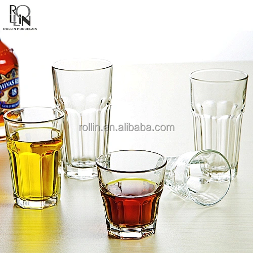 Factory Direct Wholesale Durable Glass Tea Cup Mugs Drinking Glass Measuring Cup