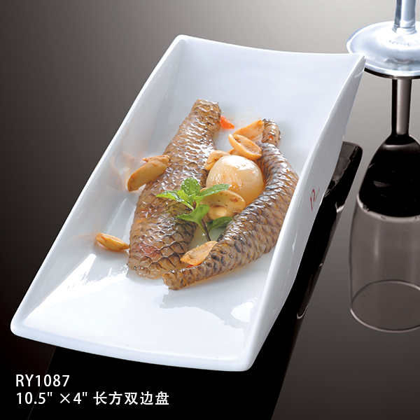 Modern Design White Porcelain Plates white ceramic rectangular plates dishes