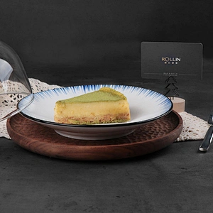 Ceramic fruit snack bread dessert plate tray cake plate stand display tableware