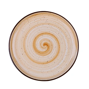 New Design Solid Color Spotted Tablewares Party Supplies Porcelain Charger Ceramic Plates
