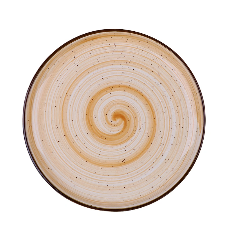 New Design Solid Color Spotted Tablewares Party Supplies Porcelain Charger Ceramic Plates