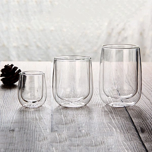 Food Safe Double Wall Pyrex Glass Latte Glass Coffee Cup Espresso cups