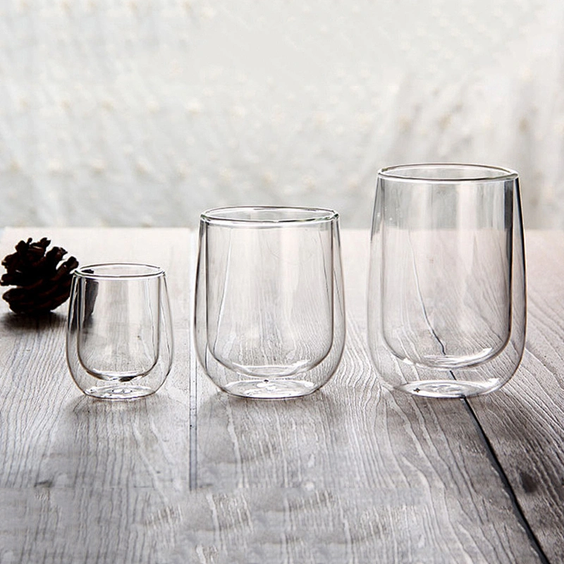 Food Safe Double Wall Pyrex Glass Latte Glass Coffee Cup Espresso cups