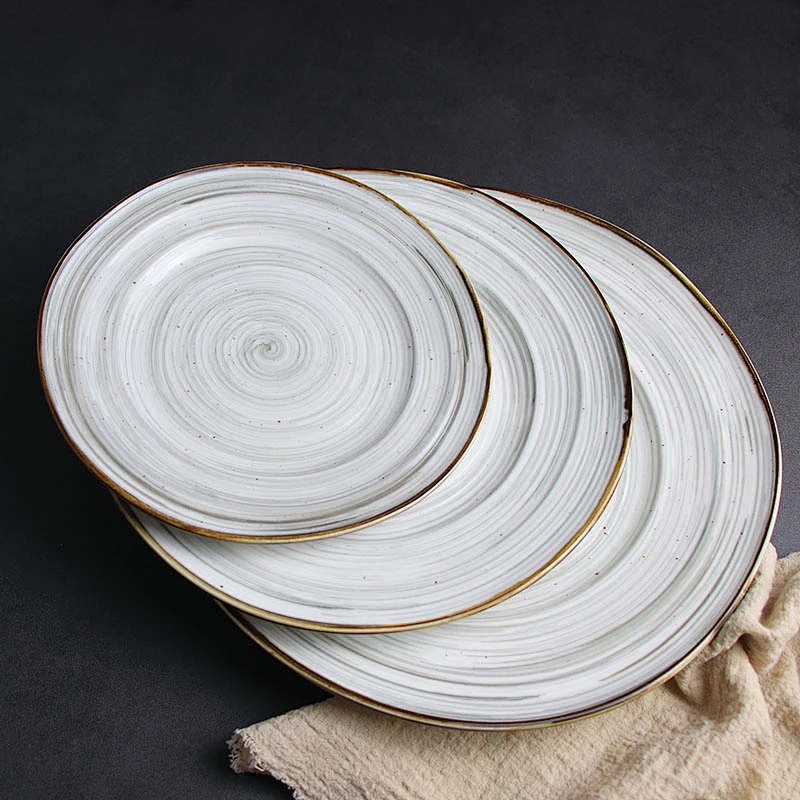 2020 Hot Sale New Design Porcelain Dinnerware Wedding Nordic Plates Set