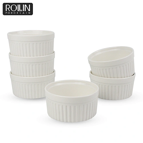 New Design 6 pieces Porcelain small ceramic dish for Home and Restaurant