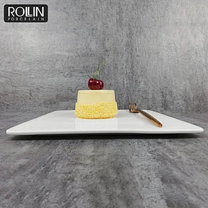Wholesale high quality house dinnerware ceramic dessert plate wedding porcelain plates white