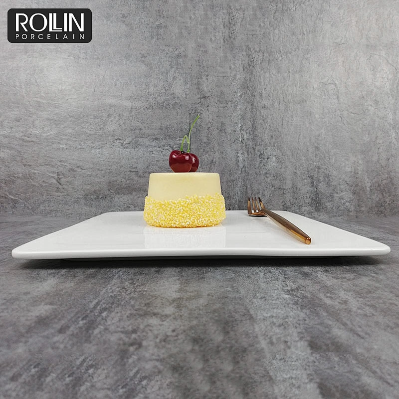 Wholesale high quality house dinnerware ceramic dessert plate wedding porcelain plates white