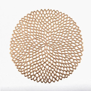 Mats & Pads Hot Sale Washable Placemats Hollow Round Table mats round pvc placemats