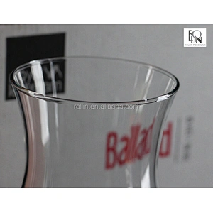 Bar orange juice glass tulip shaped cocktail glass with short stem