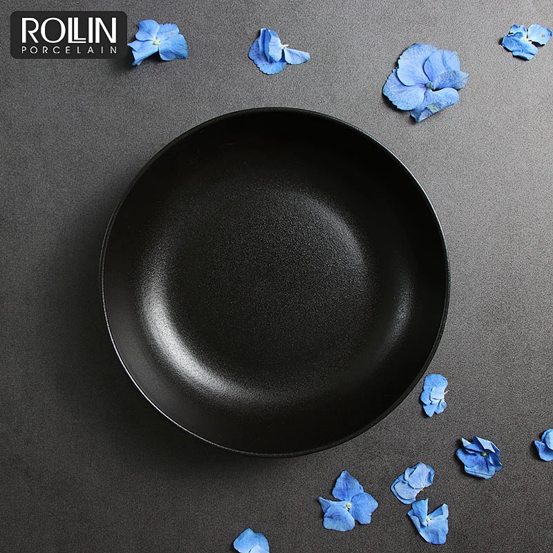 Guangzhou New Product Porcelain Colored Chinaware  Dinner set for Hotel and Restaurant
