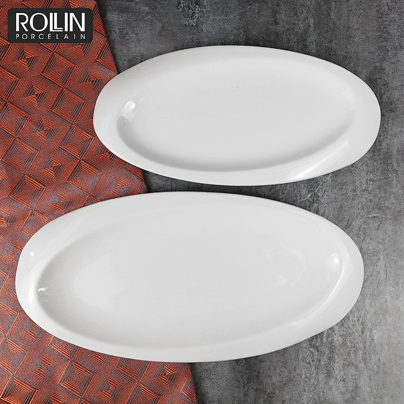 modern restaurant plates bone china dinner sets plates Ceramic serving tray