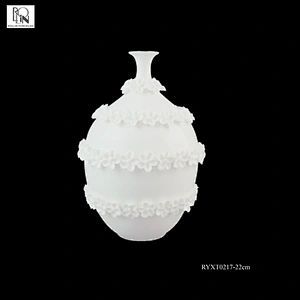 Wholesale Factory Various Elegant white Ceramic Porcelain Flower Vase
