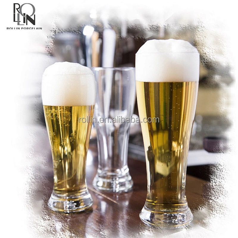 High quality 355ml, 414ml, 473ml, 600ml custom glass beer cup glass mug for beer