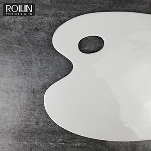 white tableware porcelain plate ceramic serving plate