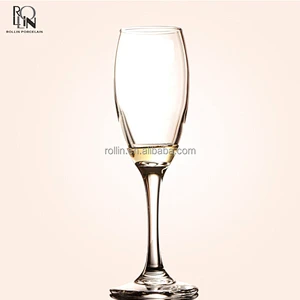 Wholesale glassware popular glass wineglass wedding champagne glass flute