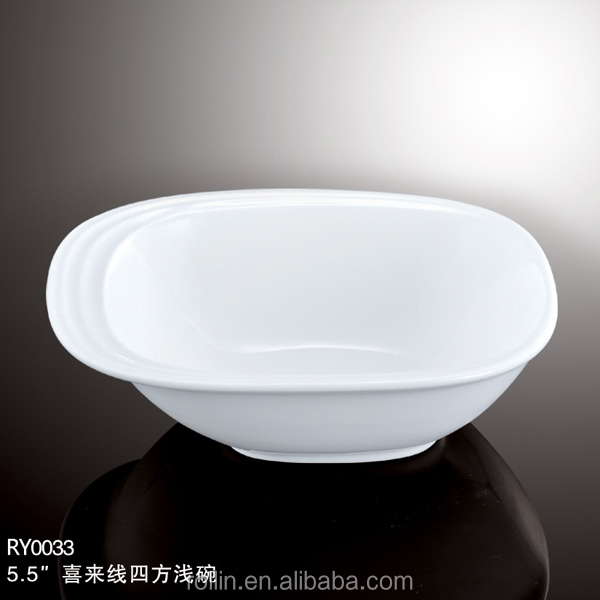Wholesale high quality Salad Bowls  white ceramic soup bowl for Restaurants