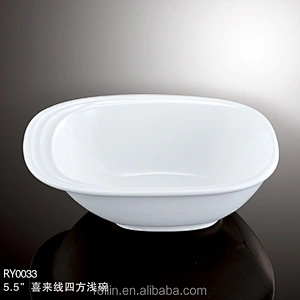 Wholesale high quality Salad Bowls  white ceramic soup bowl for Restaurants