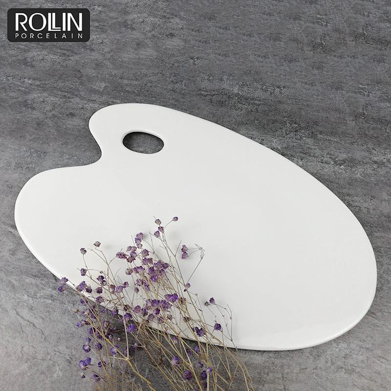 white tableware porcelain plate ceramic serving plate