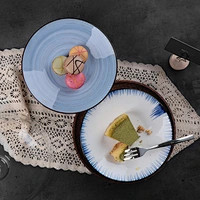 Wholesale color glazed ceramic porcelain restaurant kitchen dinner dishes plates