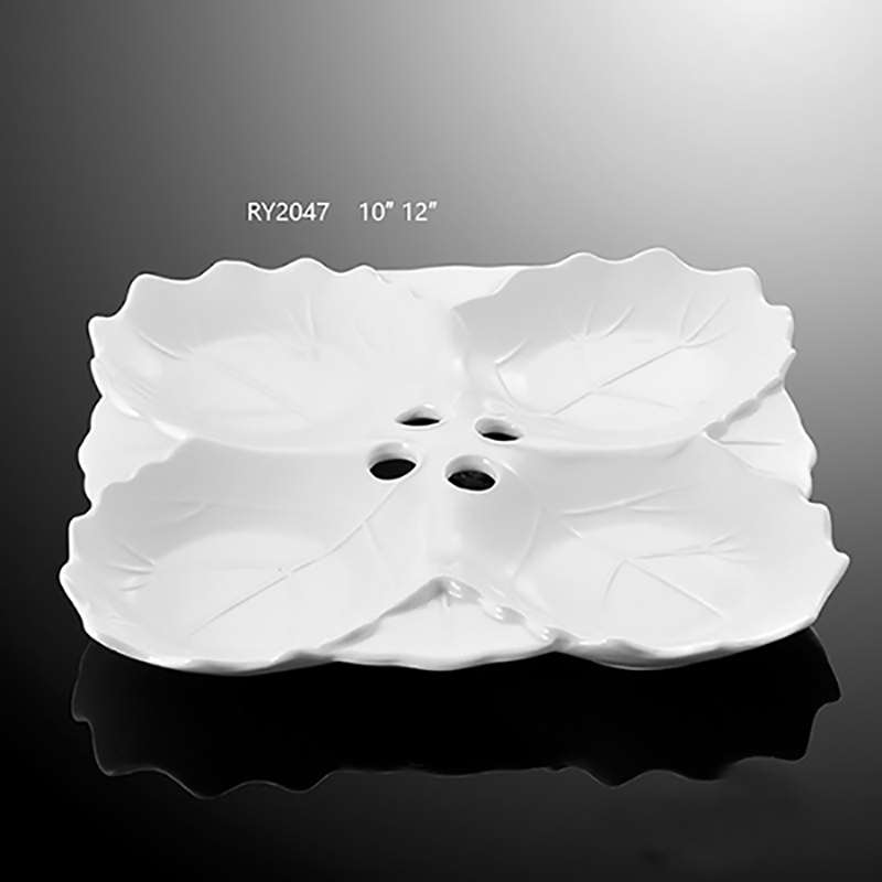 wedding banquet plates  porcelain plate divide plates 4 in 1 tray