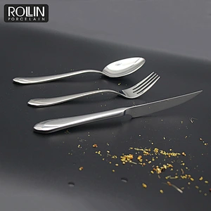 The Handle Is Designed Table Knife Table Spoon and Table Fork Cutlery for Hotel