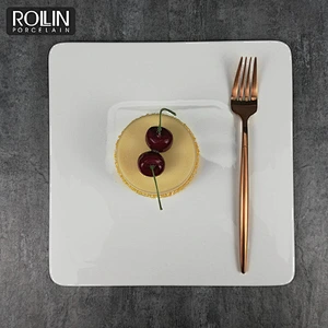 Wholesale high quality house dinnerware ceramic dessert plate wedding porcelain plates white